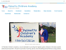 Tablet Screenshot of palmettochildrensacademy.com